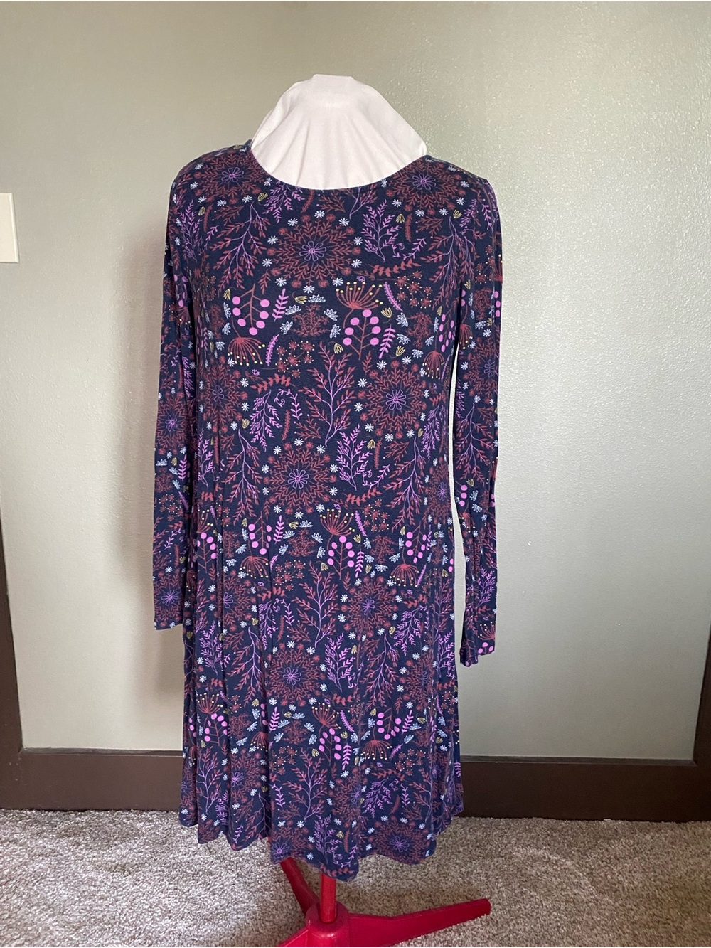 Matilda Jane Purple Floral Long Sleeve Swing Dress